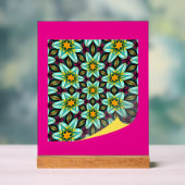 Modèle Floral Étoiles Vertes (Neutre)