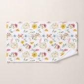 Modèle floral fleur sauvage (Serviette à main)