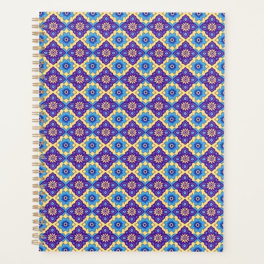 Modèle floral géométrique rétro-vibrant (Devant)