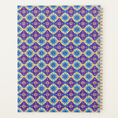 Modèle floral géométrique rétro-vibrant (Dos)