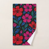 Modèle floral gras (Serviette à main)