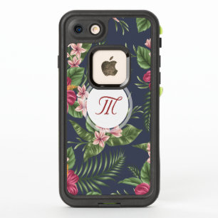 Modèle floral Hibiscus Monogram iPhone LP