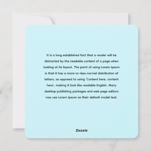 Modèle Floral Hydrangea stylisé - Bleu élégant (Dos)