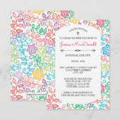 Modèle floral - Invitation Baby shower 3x5 (Devant / Derrière)
