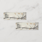 Modèle floral japonais de carte de visite (Devant / Derrière)