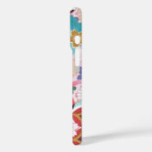 Modèle floral japonais iPhone 16 Coque (Verso / Gauche)