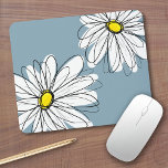 Modèle floral lunaire en bleu gris jaune<br><div class="desc">Un design amusant pour les femmes et les ados.</div>