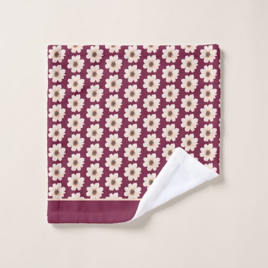 Modèle floral moderne (Gant de toilette)