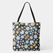 Modèle floral moderne Sac fourre-tout monogramme (Dos)