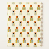 Modèle Floral Orange Inspiré Scandinave (Dos)