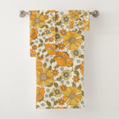 Modèle Floral Orange vintage (En situation)