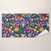 Modèle floral peint à la main exotique-48330 (Serviette de bain)