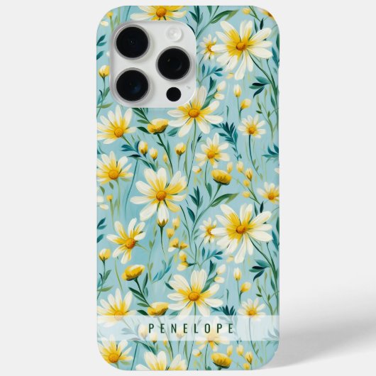 Modèle floral peint coque iphone personnalisé (Verso)