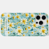 Modèle floral peint coque iphone personnalisé (Verso (horizontal))