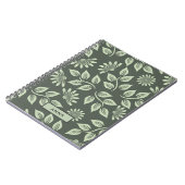 Modèle floral personnalisé Carnet spiral (Côté gauche)