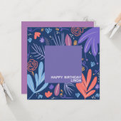 Modèle floral Plante Doodle Illustration (Devant/Arrière en situation)