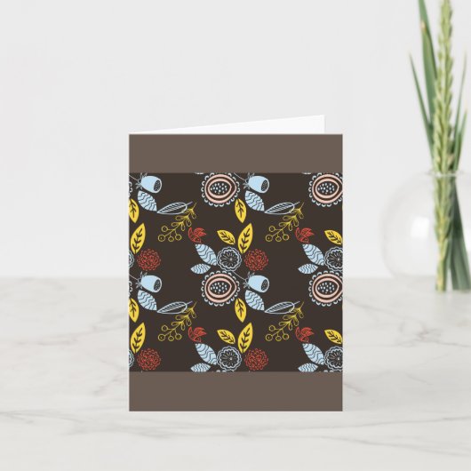 Modèle floral rétro (Devant)