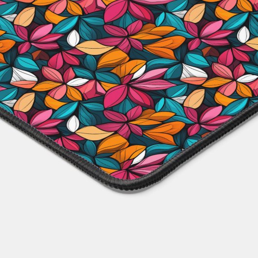 Modèle floral rétro coloré (Coin)