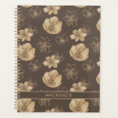 Modèle floral romantique Boho Gold Foil (Devant)