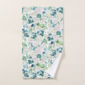 Modèle floral romantique Rose blanche (Serviette à main)