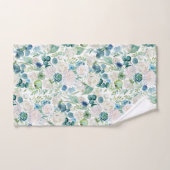 Modèle floral romantique Rose blanche (Serviette à main)