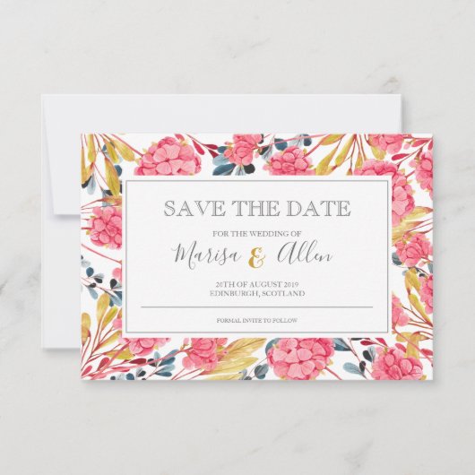 Modèle floral rose clair (Devant)