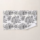 Modèle Floral Rose vintage (Serviette à main)