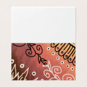 Modèle Floral rouge (Outside Unfolded)