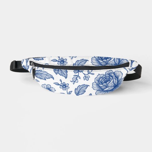 Modèle Floral Royal Bleu Rose (Recto)