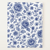 Modèle Floral Royal Bleu Rose (Dos)