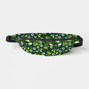 Modèle floral scandinave moderne vert foncé