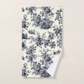 Modèle Floral Toile Français (Serviette à main)