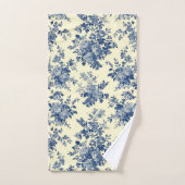 Modèle Floral Toile Français (Serviette à main)