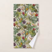 Modèle floral tropical (Serviette à main)