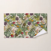 Modèle floral tropical (Serviette à main)