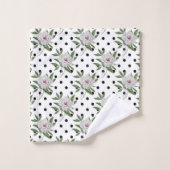 Modèle Floral vintage (Gant de toilette)