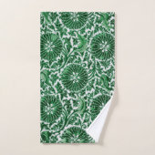 Modèle floral vintage vert (Serviette à main)