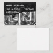 Modèle frais de carte de visite de plombier (Devant / Derrière)