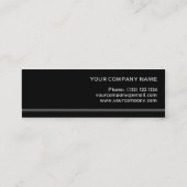 Modèle fumiste de carte de visite de rayure maigre (Dos)