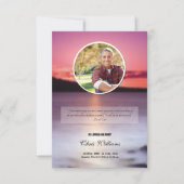 Modèle funèbre commémoratif de carte de programme (Devant)