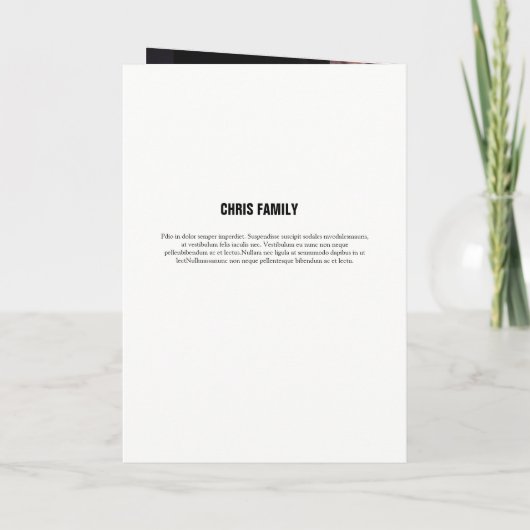 Modèle funèbre commémoratif de programme (Dos)