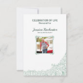 Modèle funèbre commémoratif de programme (Devant)