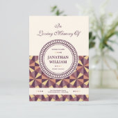 Modèle funèbre de programme (Debout devant)