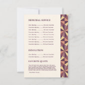 Modèle funèbre de programme (Dos)