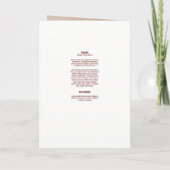 Modèle funèbre élégant de programme (Dos)