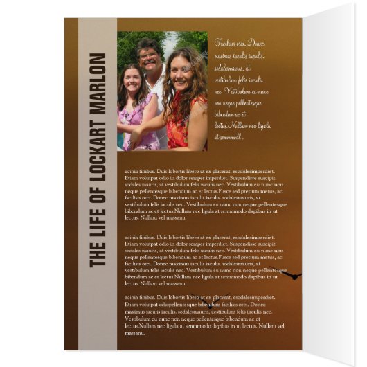 Modèle funèbre imprimable (Intérieur (Gauche))