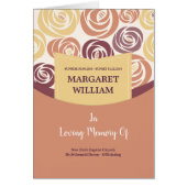 Modèle funèbre imprimable de programme (Devant)