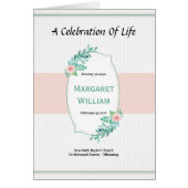 Modèle funèbre imprimable de programme (Devant)