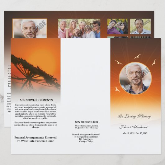 Modèle funéraire (Devant / Derrière)