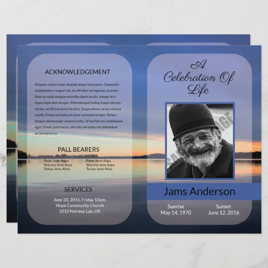 Modèle funéraire (Devant / Derrière)